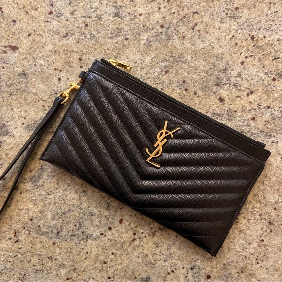 Yves Saint Laurent Handbags - Saint Laurent - Black Large Monogramme Bill Pouch